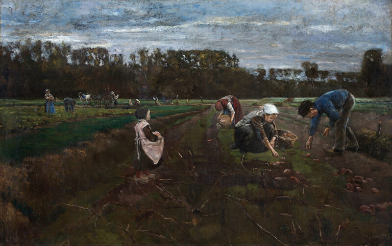 Max Liebermann, Kartoffelernte, 1875