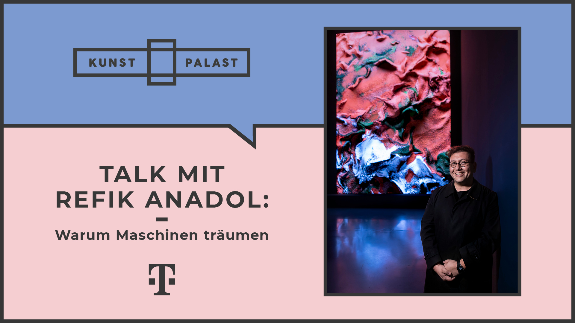 Künstlergespräch mit Refik Anadol, Alain Bieiber und Claudia Nemat, 1.5.2023