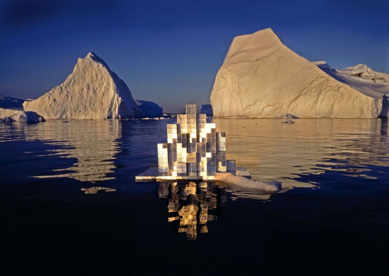Heinz Mack, Licht-Architektur (Modell für eine schwimmende Forschungsstation in der Arktis), 1976