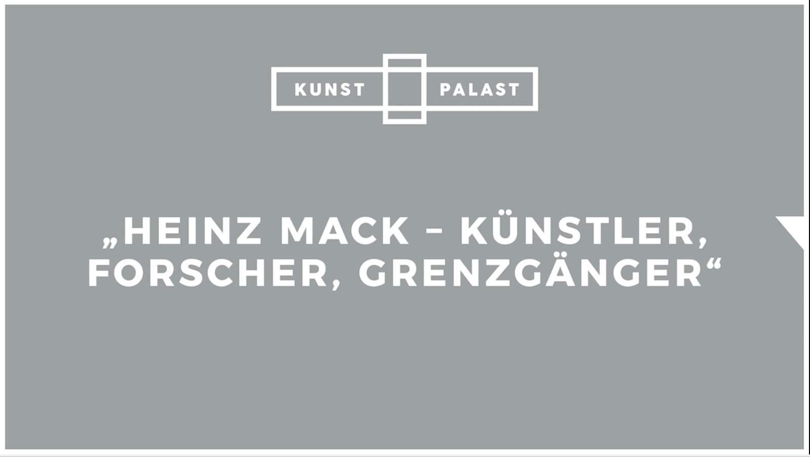 Online Talk: Heinz Mack - Künstler, Forscher, Grenzgänger, TEIL 1: EXPEDITIONEN