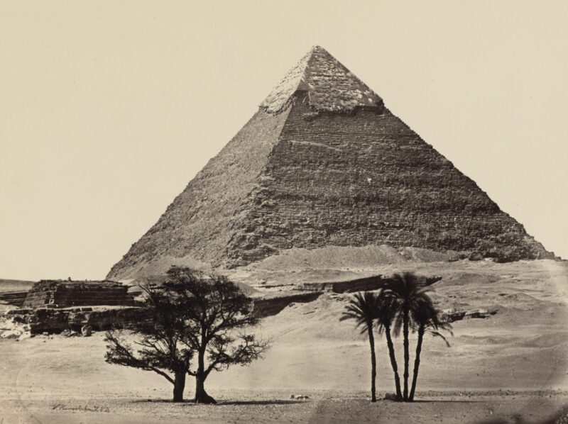 Wilhelm Hammerschmidt | Zweite Pyramide von Gizeh, 1860er-Jahre, Albuminabzug, 23,7 x 31,5 cm