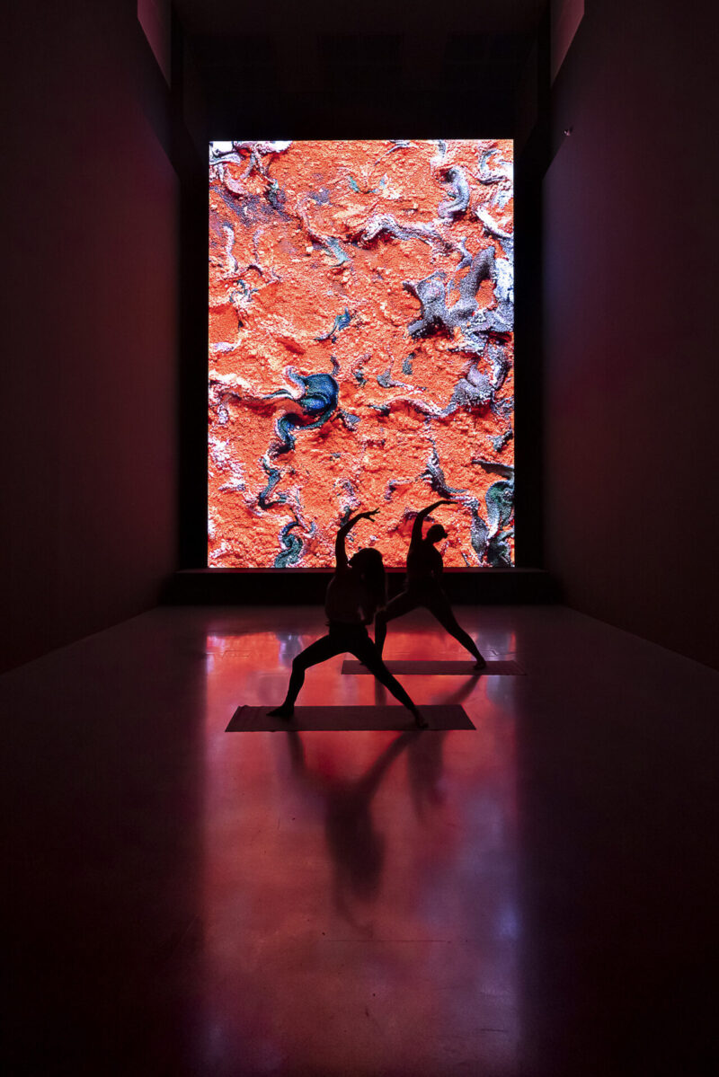 Refik Anadol, Machine Hallucinations – Satellite Simulations: B, 2021, Foto: Anne Orthen