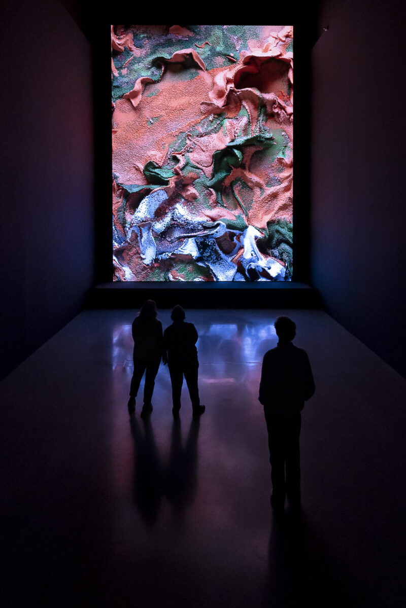 Refik Anadol, Machine Hallucinations – Satellite Simulations: B, 2021, Foto: Anne Orthen