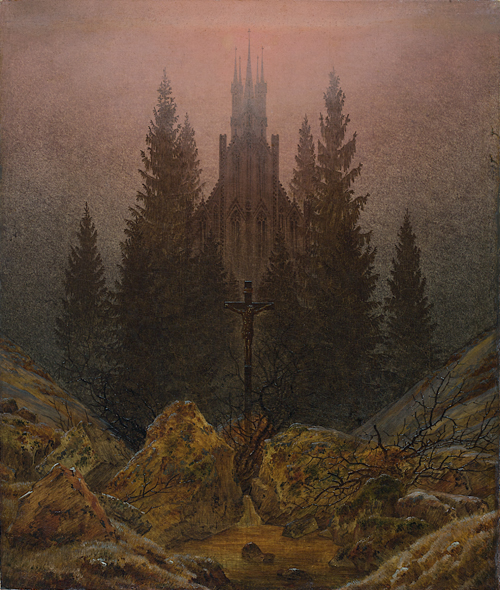 Caspar David Friedrich, Kreuz im Gebirge, um 1812