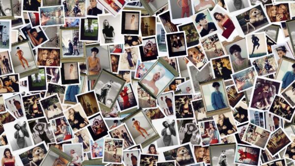 Polaroids aus der Ausstellung CAPTIVATE!: Arthur Elgort, Polaroids von diversen Shootings, 1990er Jahre