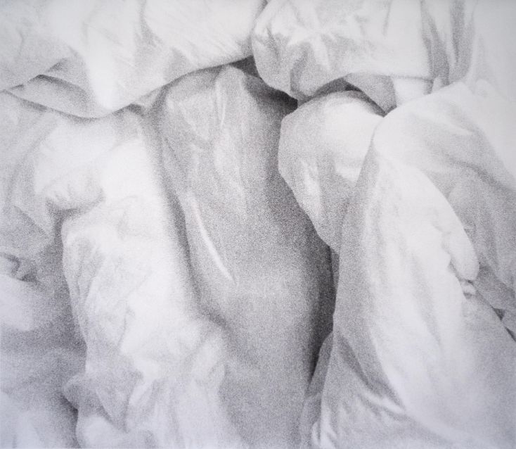 Jan Paul Evers (*1982) | Die Morgenröte der Dinge (Lakenbild), 2019, Silbergelatine-Abzug, Unikat, 117,5 x 102 cm, erworben 2019