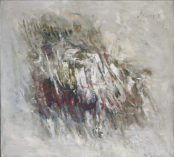 Gerhard Hoehme | Sistierende Bewegung, 1956, 100 x 110 cm, Öl auf Leinwand, Düsseldorf, Kunstpalast © Kunstpalast - Manos Meisen - ARTOTHEK