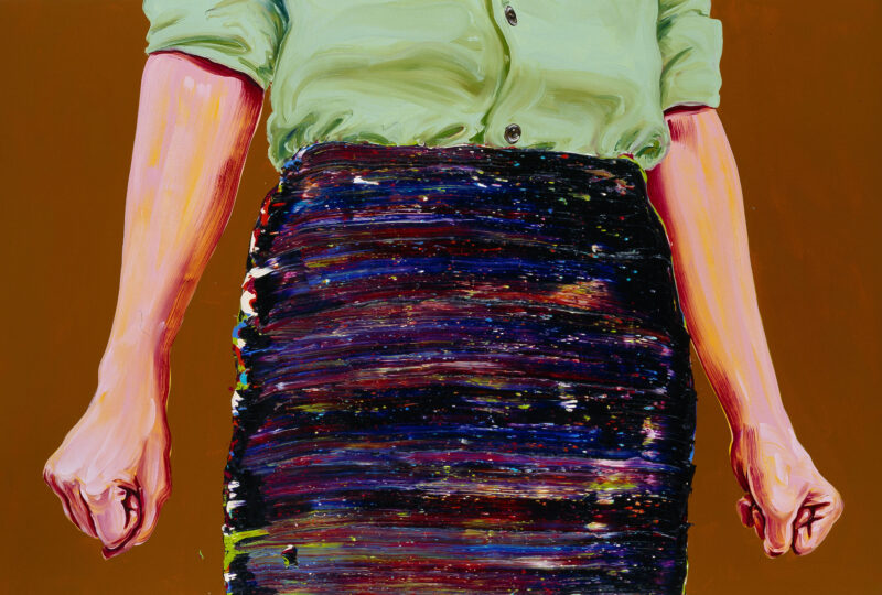Cornelius Völker, Hände, 2003, Öl auf Leinwand, 200 x 300 cm, Privatsammlung, © Cornelius Völker / VG Bild-Kunst, Bonn, 2023, Foto: Meino von Eitzen, Wuppertal