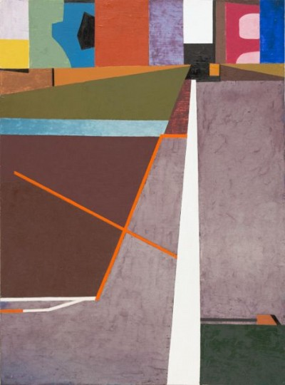 Willy Wolff (1905–1985) | o.T. (Der gerade Weg), 1964, Öl auf Hartfaser, 86 x 64 cm, erworben 2020