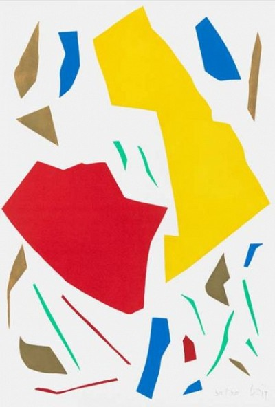  Imi Knoebel (*1940) | Messerschnitt 37/31 Ed., 1977/2019, Hochdruck vielfarbig auf Bütten, 100 x 70 cm, 30+19 AP, erworben 2020