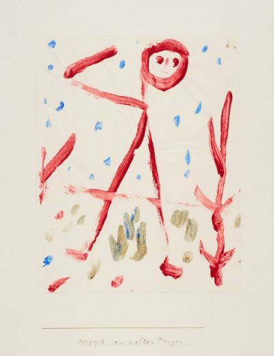 Paul Klee (1879–1940) | Am kalten Morgen, 1939, Aquarell, Kleisterfarben, 26 x 21,5 cm, erworben 2020