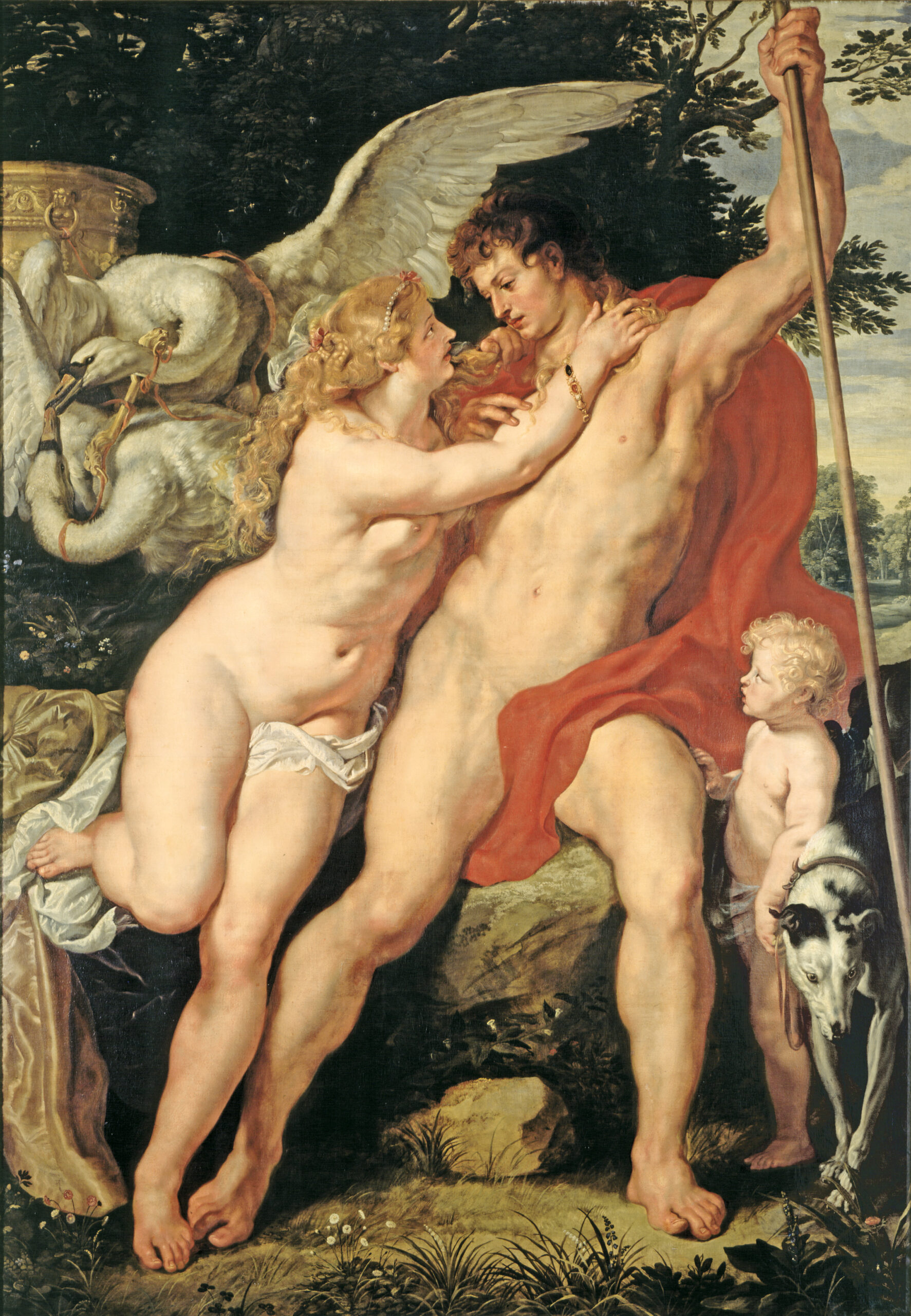Peter Paul Rubens | Venus und Adonis, um 1610, 276 x 183 cm, Öl auf Leinwand, Foto: Kunstpalast – ARTOTHEK