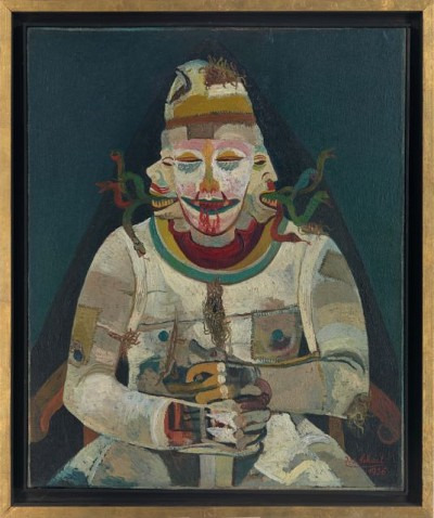 Josef Scharl (1896–1945) | Dreikopf, 1936, Öl auf Leinwand, 79,5 x 65 cm, erworben 2020