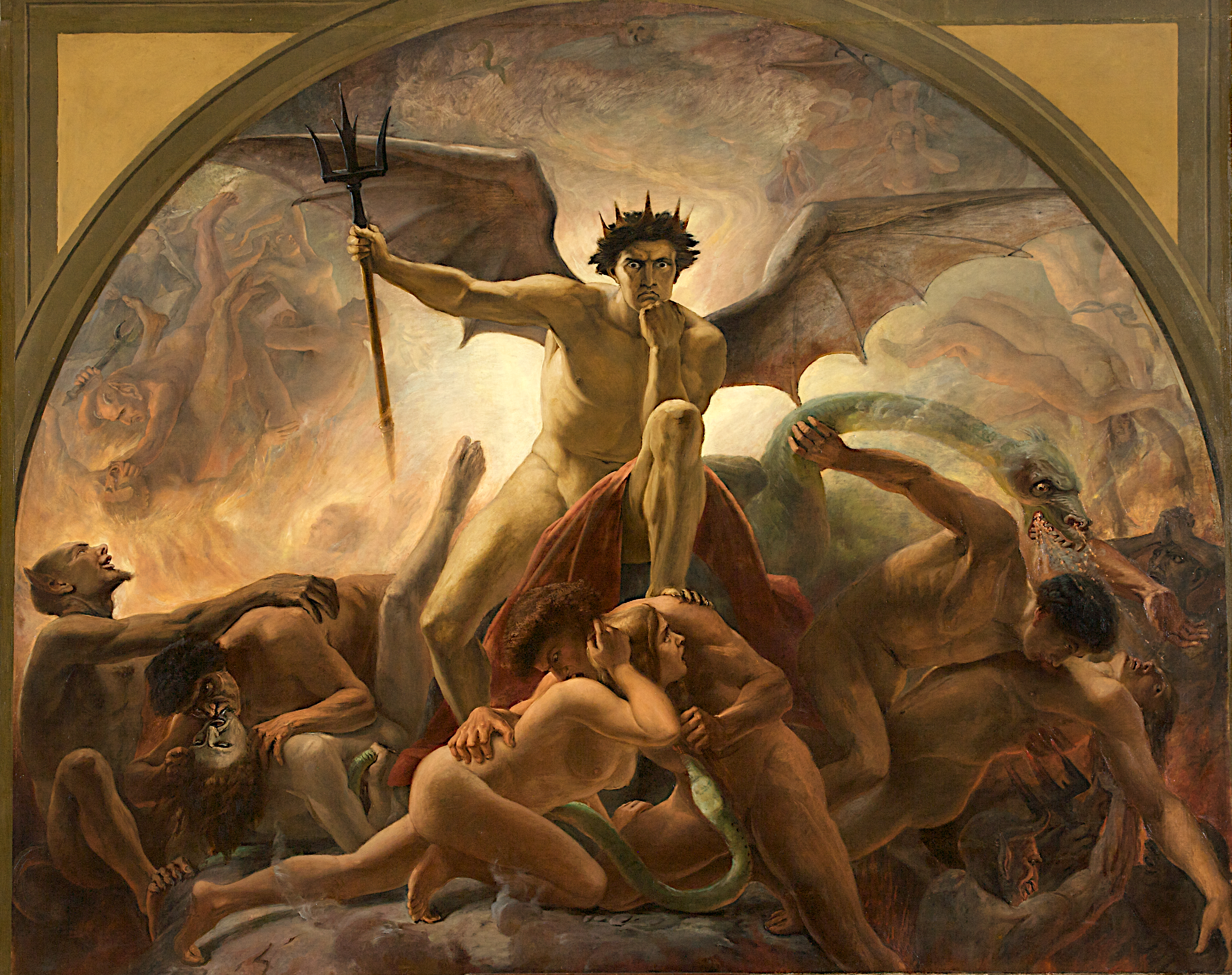 Friedrich Wilhelm von Schadow und Schüler, Purgatorium – Paradies – Hölle (Triptychon 