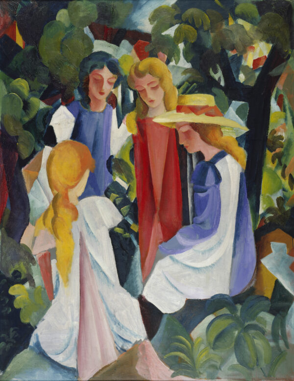 Macke, August, 1887-1914 Vier Mädchen. 1913 105,0 x 81,0 cm Öl auf Leinwand Kunstpalast, Düsseldorf Foto: Kunstpalast - Horst Kolberg - ARTOTHEK