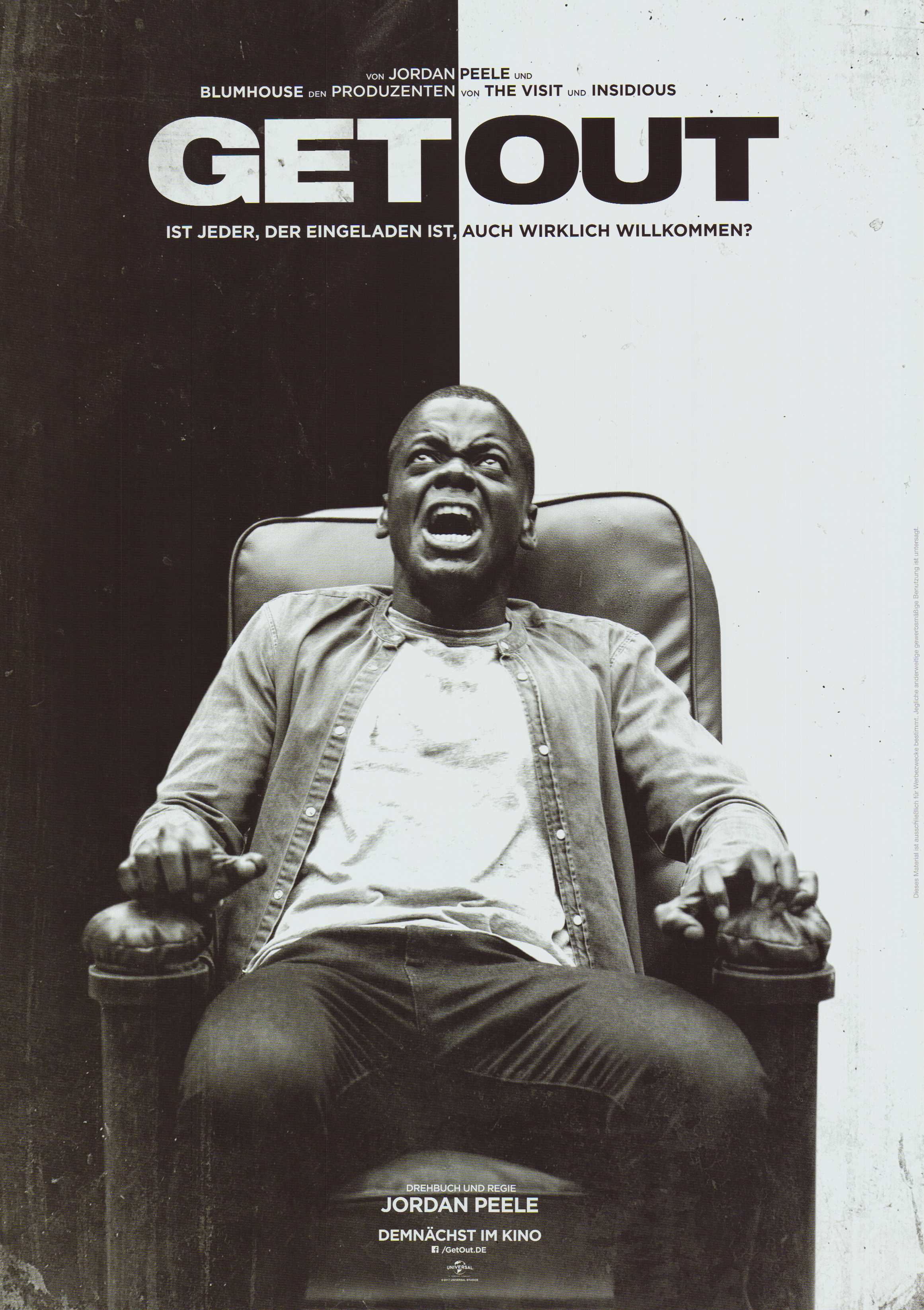 Jordan Peele, Get Out, 2017, Filmplakat, Mit freundlicher Genehmigung von: DFF – Deutsches Filminstitut & Filmmuseum, Frankfurt am Main / Plakatarchiv