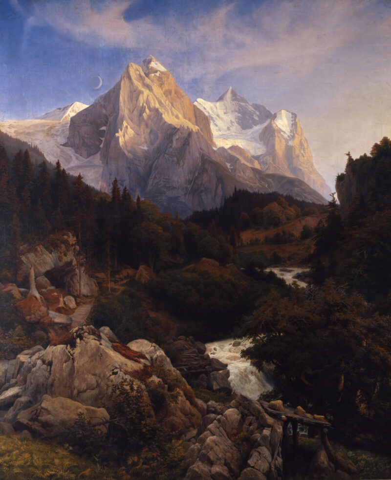 Johann Wilhelm Schirmer | Das Wetterhorn, 1838, Öl auf Leinwand, 242 x 199 cm, Stiftung Museum Kunstpalast Düsseldorf, Dauerleihgabe der Kunstakademie Düsseldorf