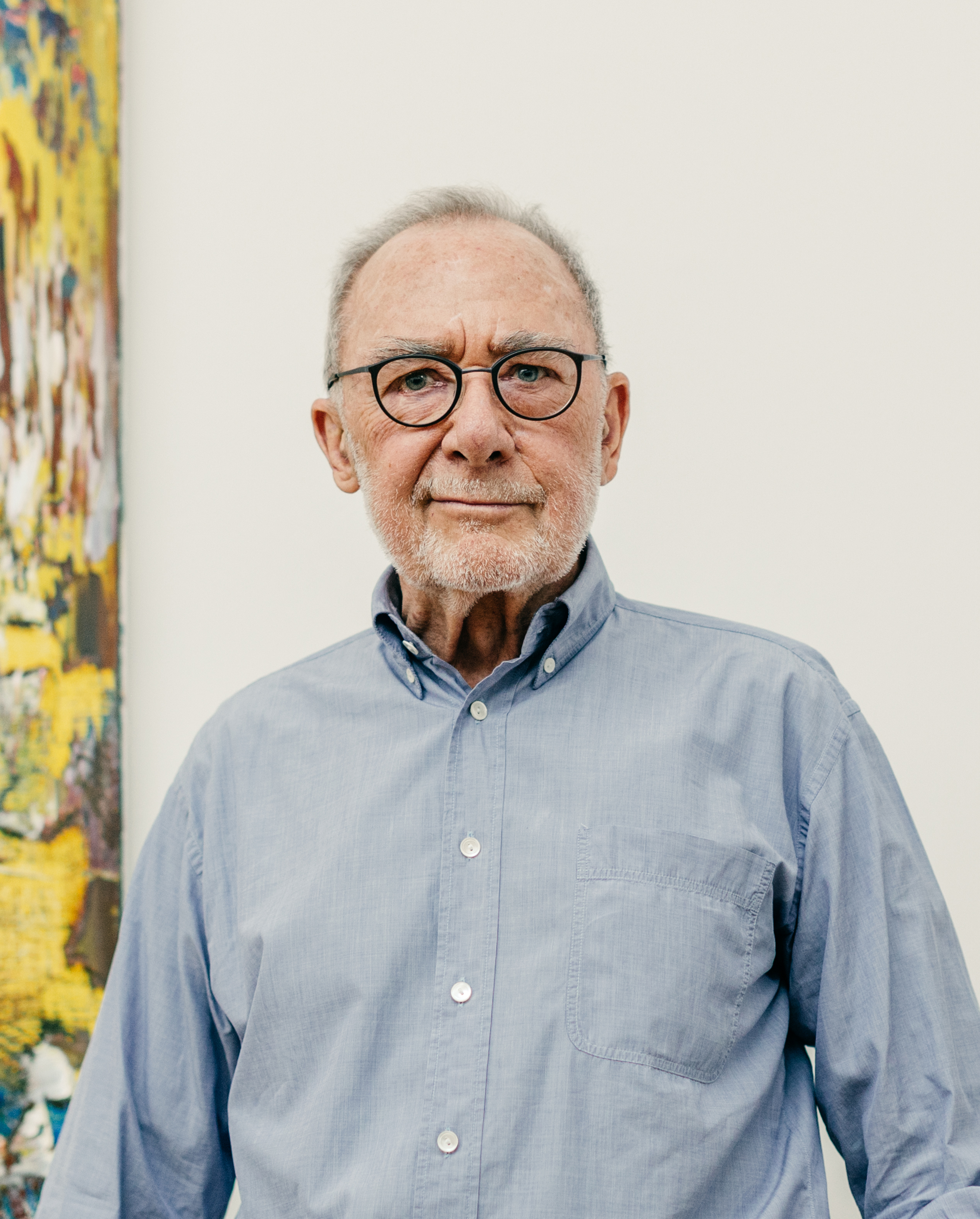 Gerhard Richter im Albertinum, Dresden, 2017, Foto: David Pinzer
