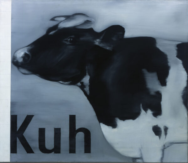 Gerhard Richter Gerhard Richter, Kuh, 1964, Öl auf Leinwand, 130 x 150 cm (c) Gerhard Richter 2024 (23042024), Foto Olaf Bergmann, Witten