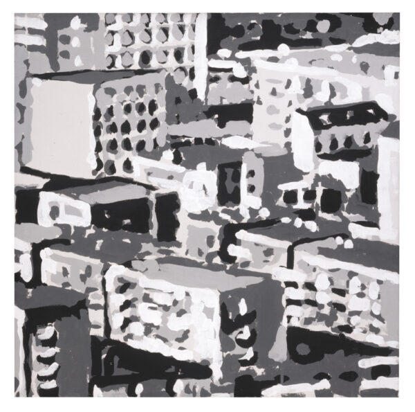 Gerhard Richter, Stadtbild, 1969, Amphibolin auf Leinwand, 70 x 70 cm, Olbricht Collection (c) Gerhard Richter 2024 (0041)