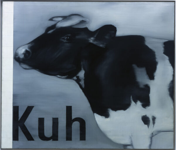 Kuh, 1964, Öl auf Leinwand