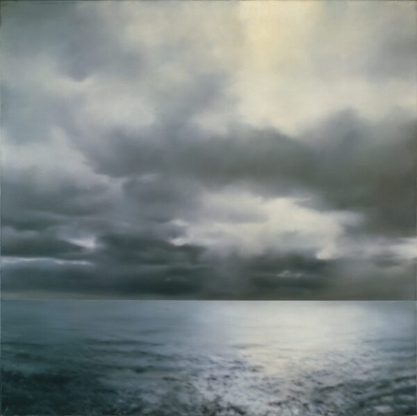 Seestück (grau, bewölkt), 1969, Öl auf Leinwand