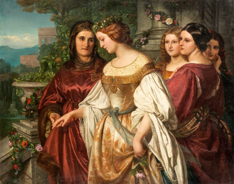 Amalie Bensinger, Hochzeitsmorgen, 1856