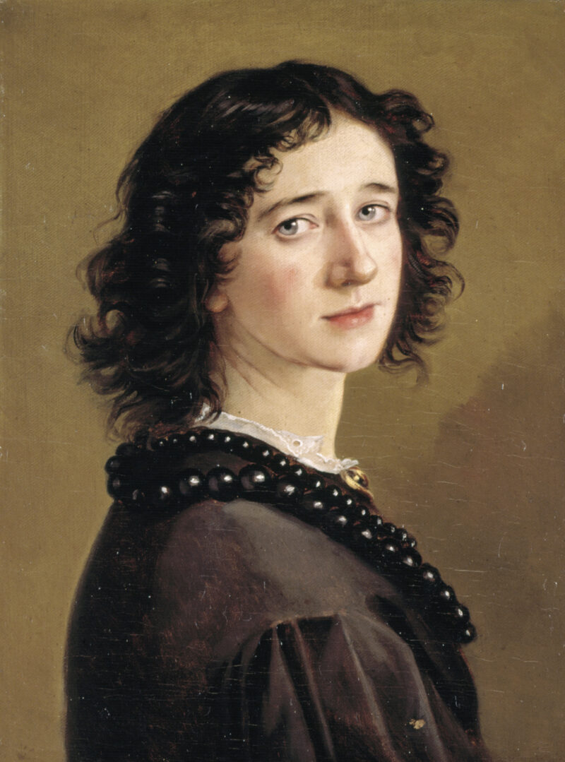 Mathilde Dietrichson, Self-portrait, 1865