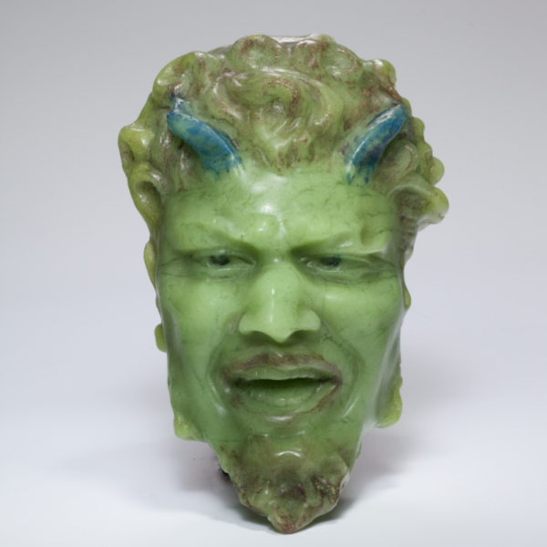 Georges Despret, Satyrkopf „Faun, oder der grüne Gott“, Jeumont, Nord-Pas-de-Calais, um 1907