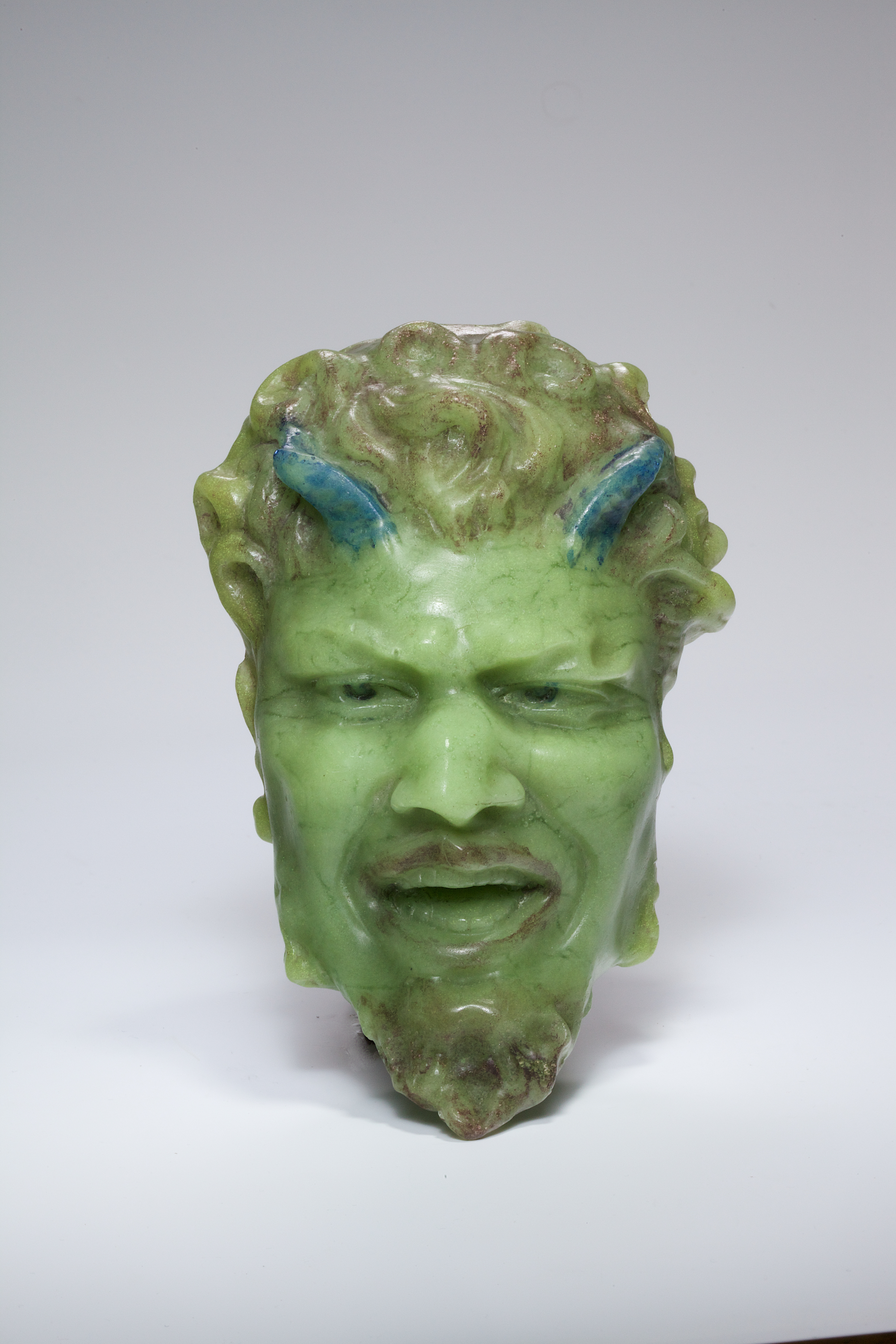 Georges Despret, Satyrkopf „Faun, oder der grüne Gott“, Jeumont, Nord-Pas-de-Calais, um 1907