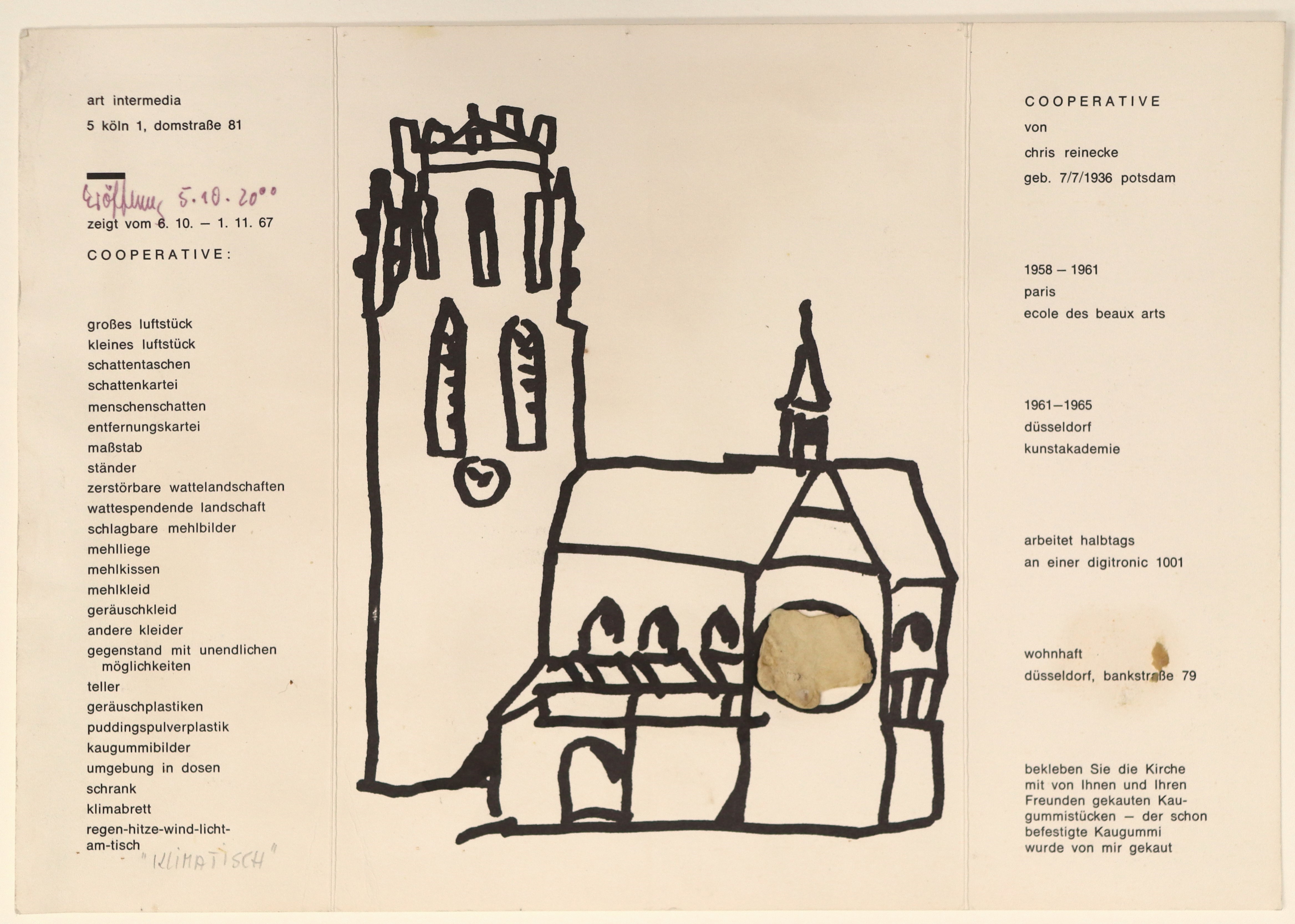 Chris Reinecke, Einladung 