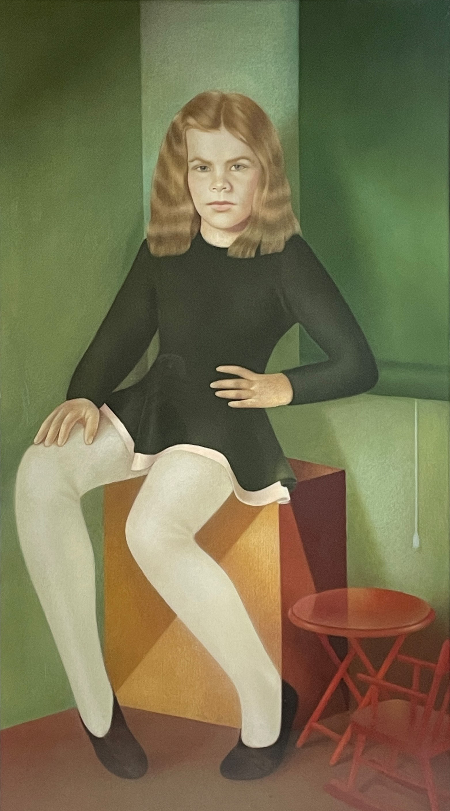 Almut Heise, Melanie, 1978, Öl/ Farbstift auf Karton, 97 x 54 cmGalerie Ebensperger, Berlin