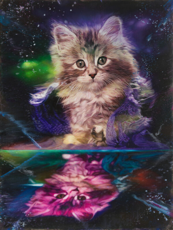 Martin Eder (*1968) Narzissus, 2020, Öl auf Leinwand 200 × 150 cm © The Scharf Collection, Foto: Jens Ziehe