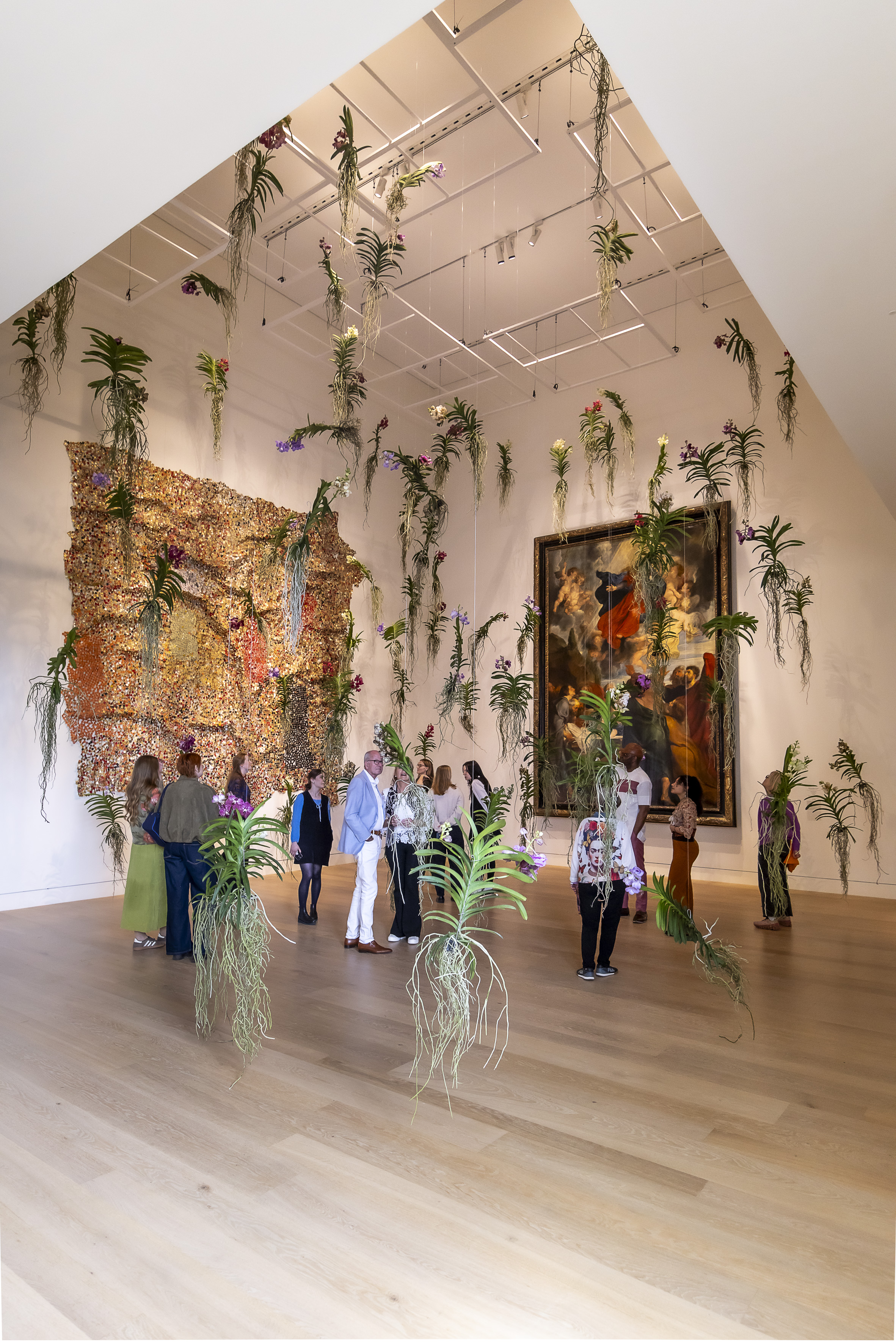 Himmelsgarten, Tino Hoogterp und Team, Blumenhaus am Hofgarten, 100 Vanda-Orchideen // Bronnersaal