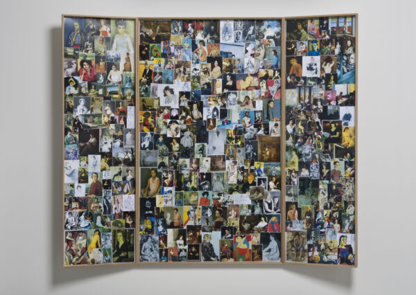 Hans-Peter Feldmann, Triptychon Sitzende Frauen, undatiert, Klapprahmen, Farbfotos, 165 x 210 cm, Ursula Feldmann - Hans-Peter-Feldmann Estate, © VG Bild-Kunst,