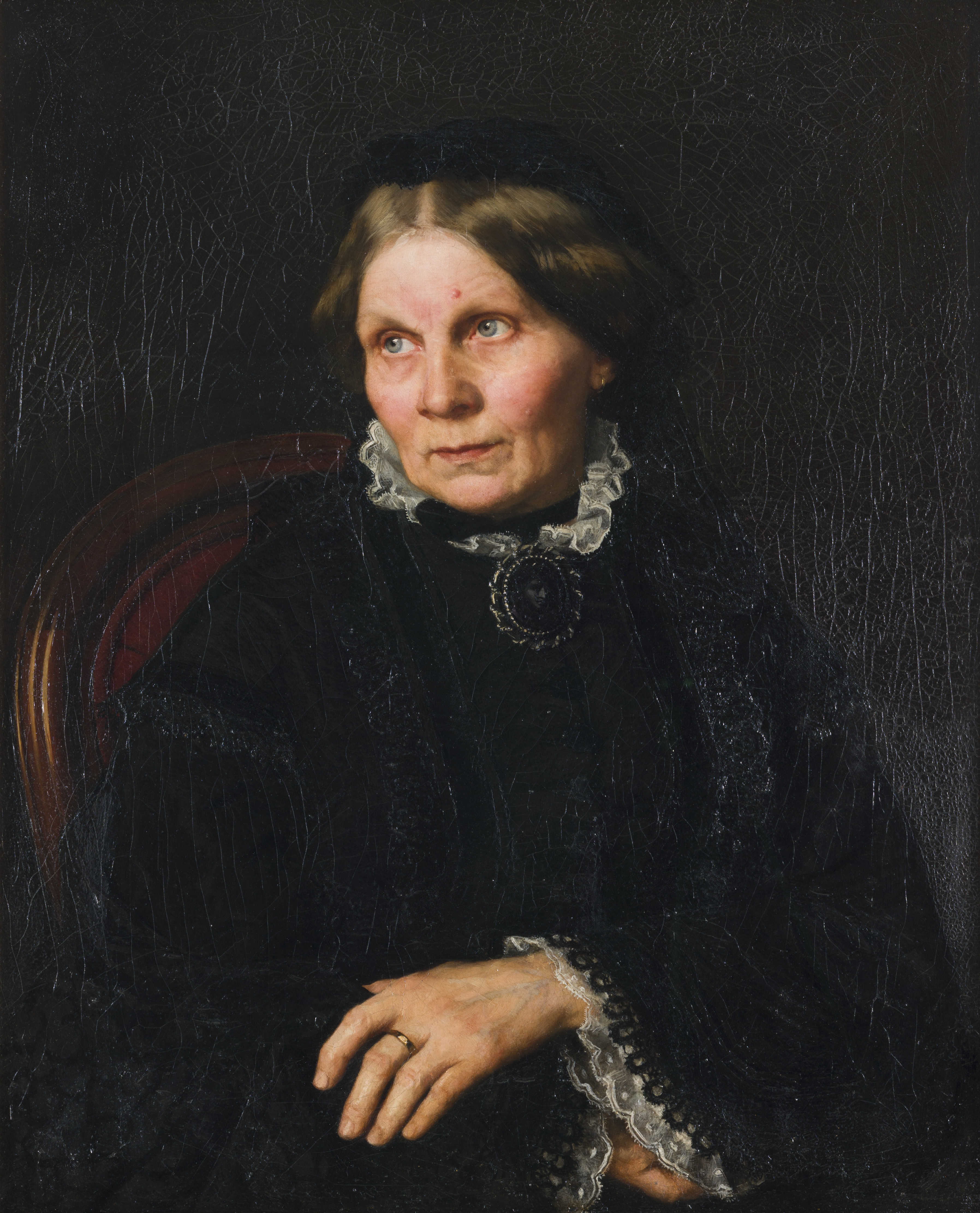 Clara Heuser, Porträt Adeline Jaeger, ca. 1875, Öl auf Leinwand, 69,5 x 56,5 cm, Museum und Forum Schloss Homburg, Nümbrecht, Foto: Museum und Forum Schloss Homburg, Nümbrecht / Joachim Gies