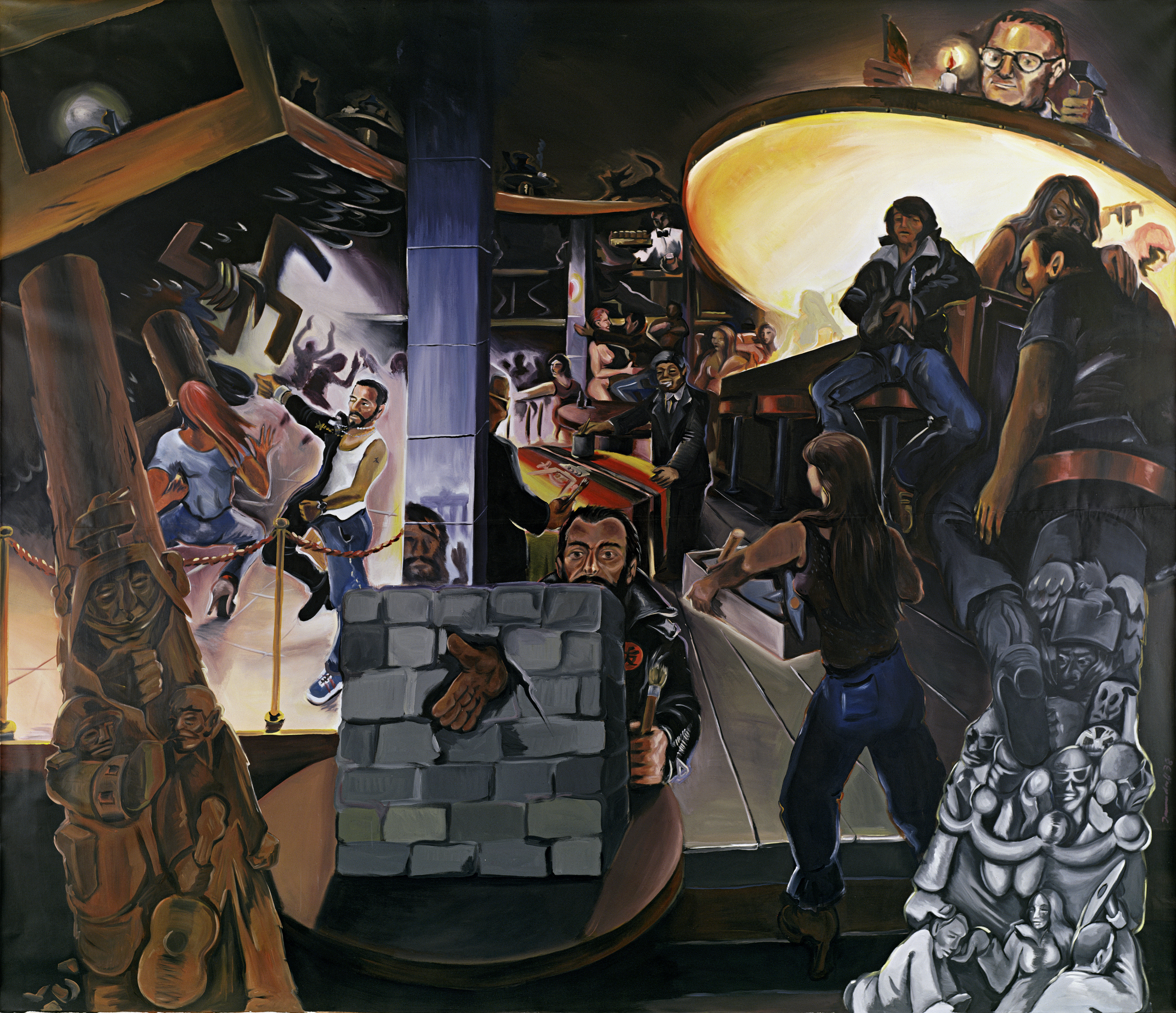 Jörg Immendorff, Café Deutschland I, 1978