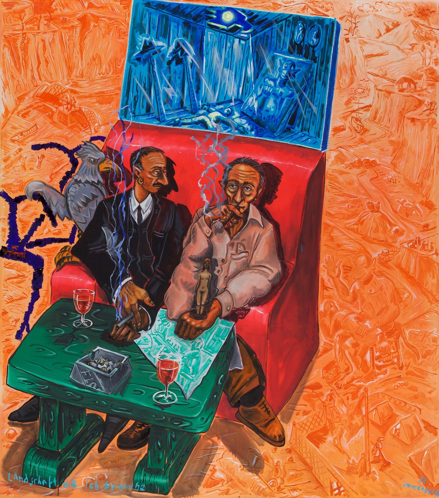 Jörg Immendorff, Landschaft, die ich brauche, 1988