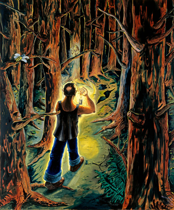 Jörg Immendorff, Wartebiene I, Öl auf Leinwand, 300 x 250 cm, Sammlung Viehof, Foto Nachlass Jörg Immendorff, © Nachlass Jörg Immendorff