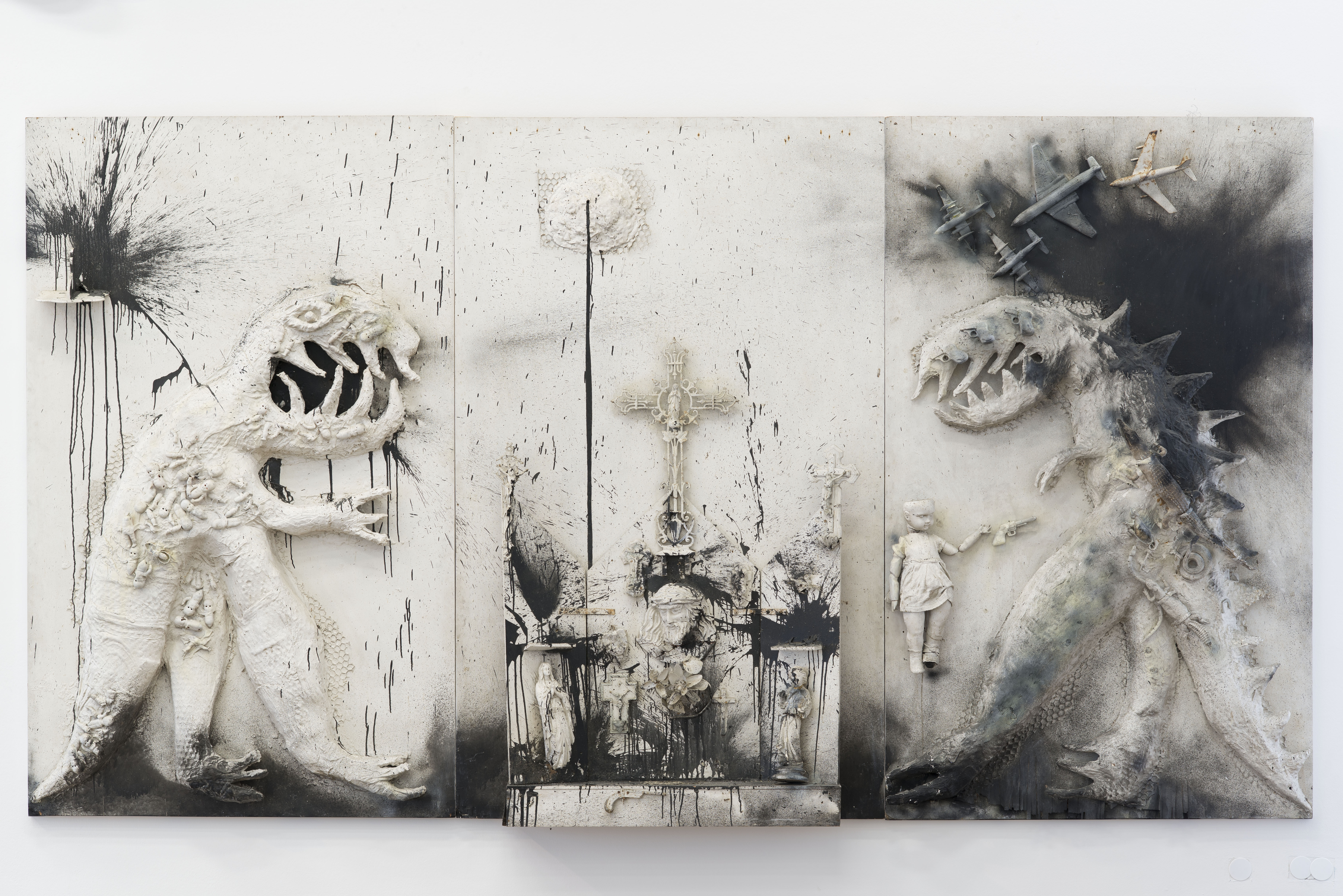 Niki de Saint Phalle, Ahriman et Lucifer attaquent, 1962, Sprengel Museum Hannover © Niki Charitable Art Foundation VG Bild-Kunst, Bonn