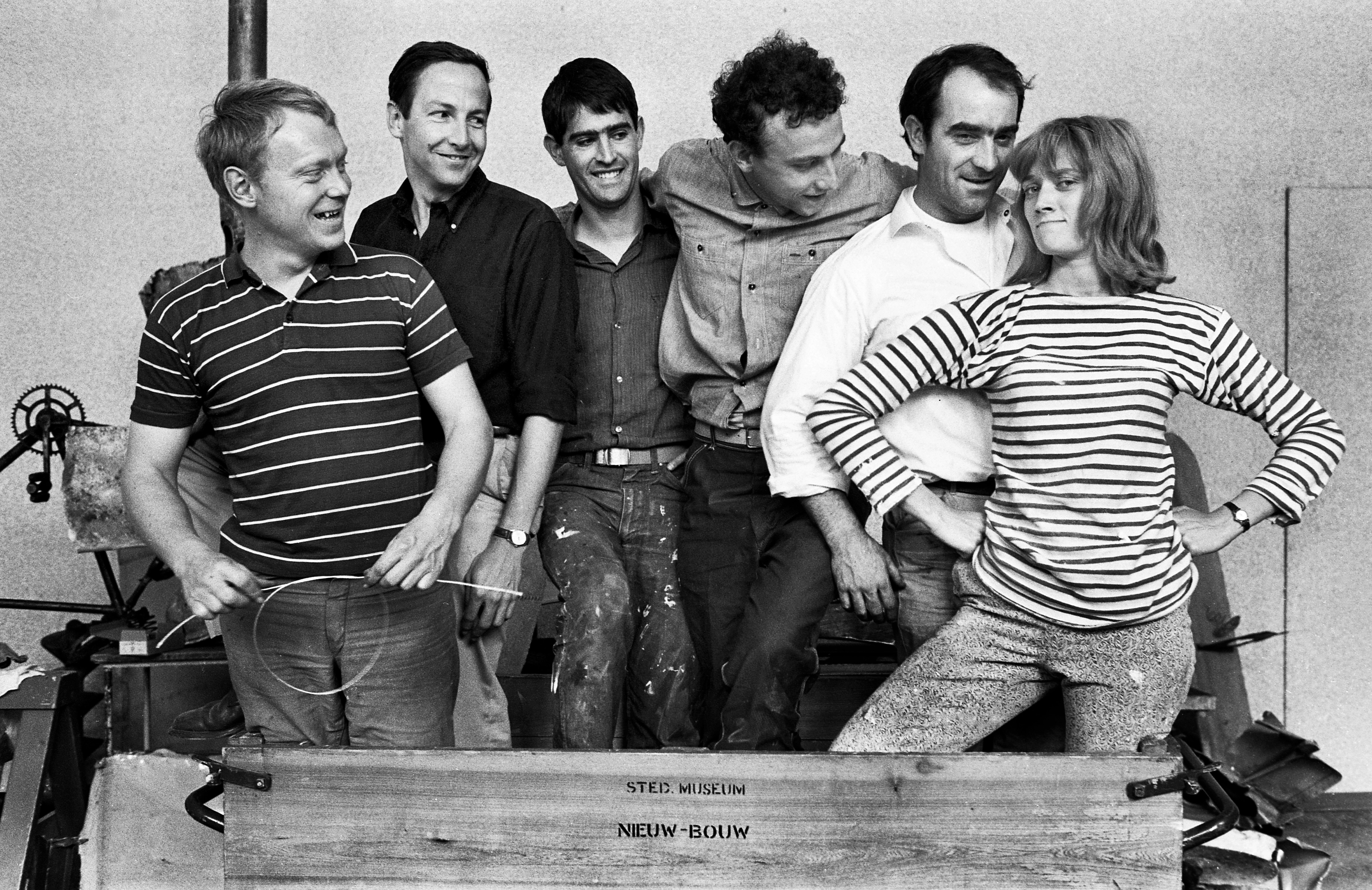 Per Olof Ultvedt, Robert Rauschenberg, Martial Raysse, Daniel Spoerri, Jean Tinguely, Niki de Saint Phalle, 1962, Foto (c) Christer Strömholm