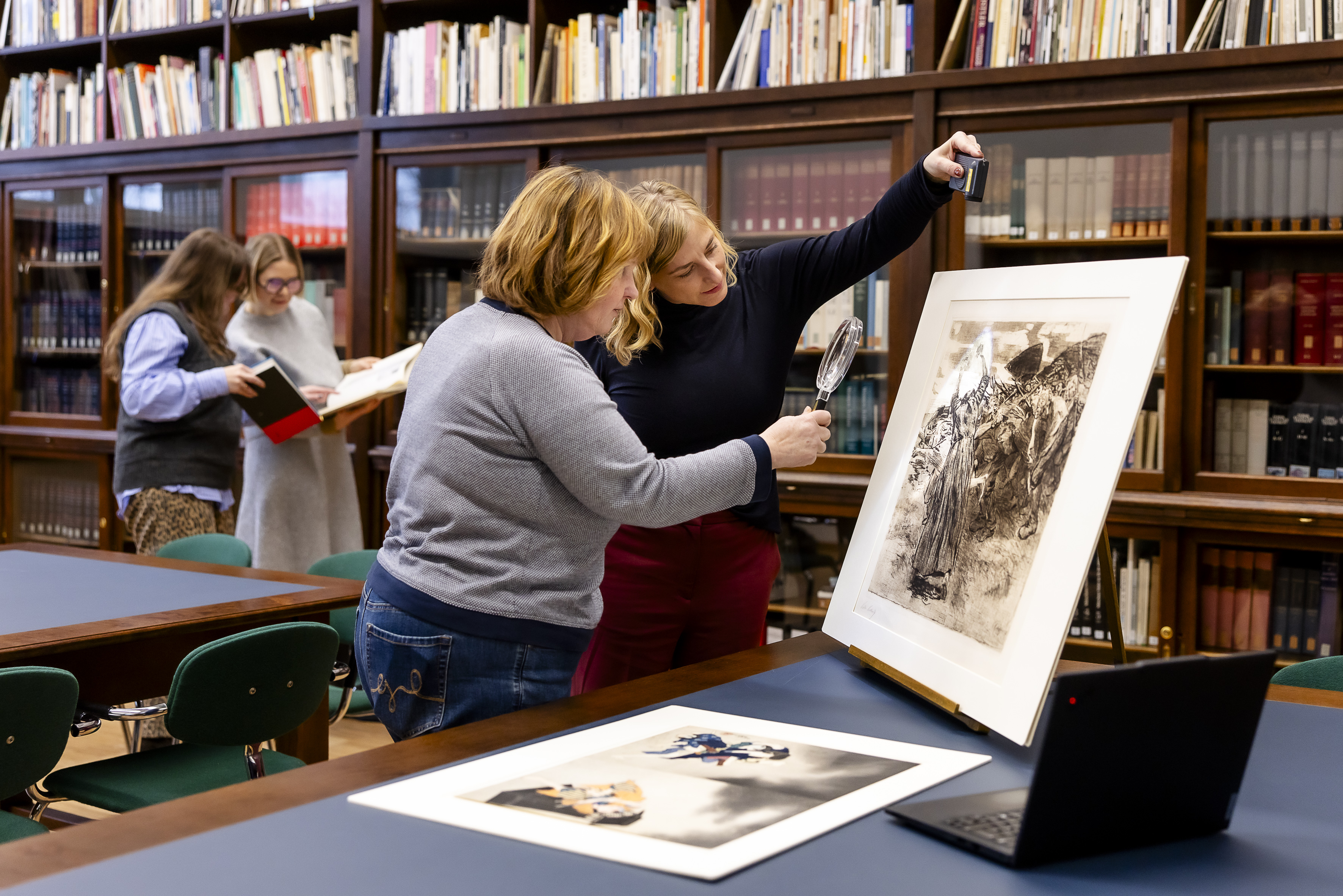 View of the reading and study room