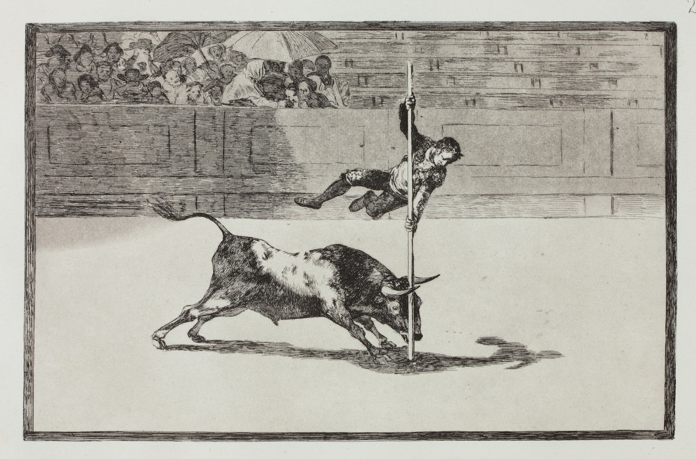 Francisco de Goya, aus der Serie „La Tauromaquia“, 1814-16, Radierung, Aquatinta, Kunstpalast, Düsseldorf, Foto: Kunstpalast, Düsseldorf